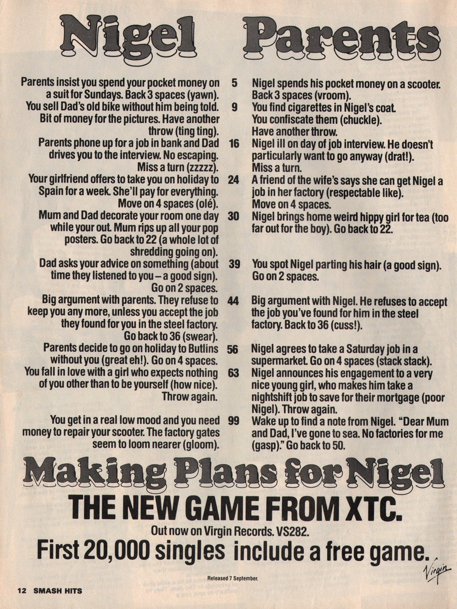 RecordPressAds's tweet photo. XTC - Making Plans For Nigel, trade ad, September 1979

#XTC 
#TradeAd 
#PressAd 
#RecordAd 
#VinylAd https://t.co/qsQM20tguY