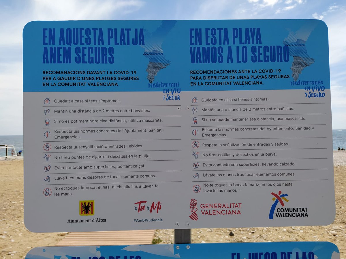 marifecartier's tweet photo. @alicanteayto Adjunto fotos del #ayuntamientodealtea que han colocado estos paneles muy visuales y claros. Tomad ejemplo. https://t.co/62DwrwXNED