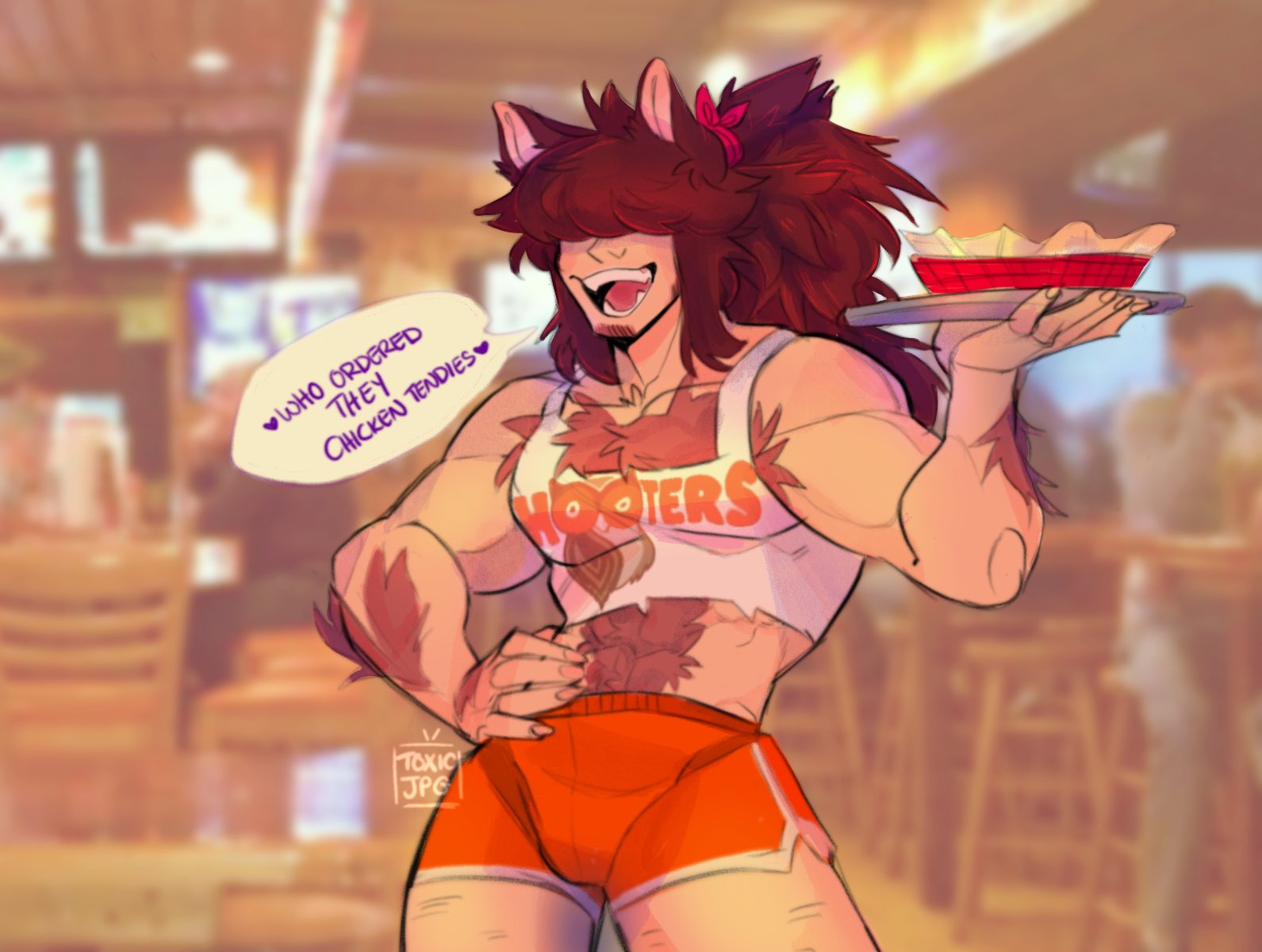 FUCK FEMBOY HOOTERS WE GOIN TO HIMBO HOOTERS TONIGHT. for iPad. 