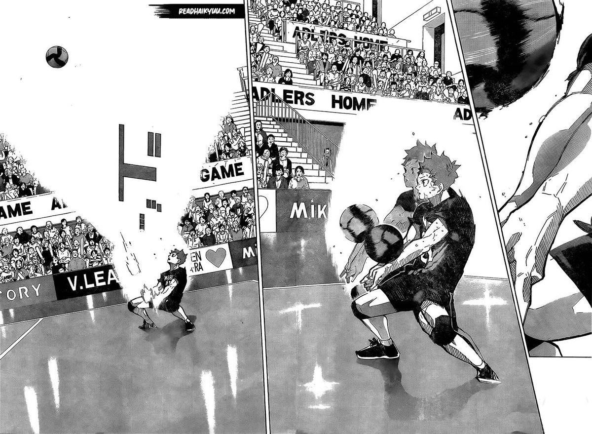 Haikyuu!! Chapter 398

This chapter truly features Hinata's development and devotion to turn into an incredible all-round player. Contending with the aces and being on par, or superior to them. Darn, best boi. 