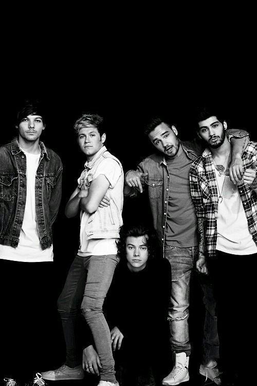 a thread of the boys in b&w;