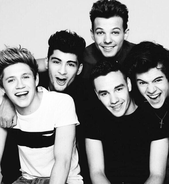 a thread of the boys in b&w;