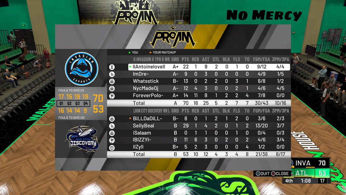 | Invasion Esports | (@invasion2k) on Twitter photo GG’s @RunCity2K as we advance to round 2 of the <a href="/WRproamleague/">WR Pro-Am League</a> open tournament 🤯
PG - <a href="/llAntoinelovell/">Damaged Goods</a>
SG - <a href="/HoodieDre_/">Big Za</a>
SF - <a href="/whatsstick/">Sticky</a>
PF - @NycMadeOj
C - <a href="/ForeverPolo__/">1️⃣2️⃣ ❄️</a>
<a href="/youFamousEnough/">2KL</a> @RankEm_ <a href="/2kCompGames/">Jelani Mitchell</a> <a href="/GsTaR____/">Coach G</a> GG’s @RunCity2K as we advance to round 2 of the <a href="/WRproamleague/">WR Pro-Am League</a> open tournament 🤯
PG - <a href="/llAntoinelovell/">Damaged Goods</a>
SG - <a href="/HoodieDre_/">Big Za</a>
SF - <a href="/whatsstick/">Sticky</a>
PF - @NycMadeOj
C - <a href="/ForeverPolo__/">1️⃣2️⃣ ❄️</a>
<a href="/youFamousEnough/">2KL</a> @RankEm_ <a href="/2kCompGames/">Jelani Mitchell</a> <a href="/GsTaR____/">Coach G</a>
