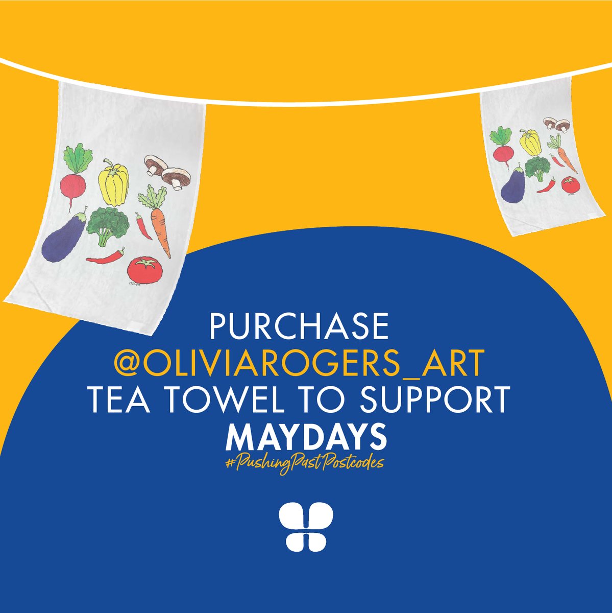 Bfoundation's tweet photo. Purchase a towel, make an impact! 🦋
These delightful vegetable tea towels were painted by @oliviamollyr - an artist with her own lived experience of an eating disorder, in support of #MAYDAYS2020
Buy yours today! 👇
https://t.co/ODY7RyS7eK
#PushingPastPostcodes https://t.co/odc0EqouhZ