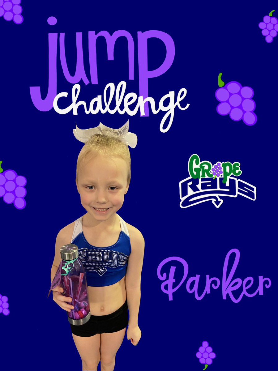 Our Weekend Challenge Winner this weekend was Miss Parker!!!! 🍇💙💚 #GrapeisGreat #TinybutMighty #GoParkerGo