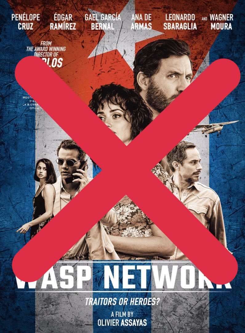 Hola_Otaola's tweet photo. #WaspNetwork A film by #OlivierAssayas that has defrauded the Cuban community in Miami. #NoHeroes #CubanSpies #SHAME @Ana_d_Armas @netflix @NetflixFilm https://t.co/BiZZBMrckG