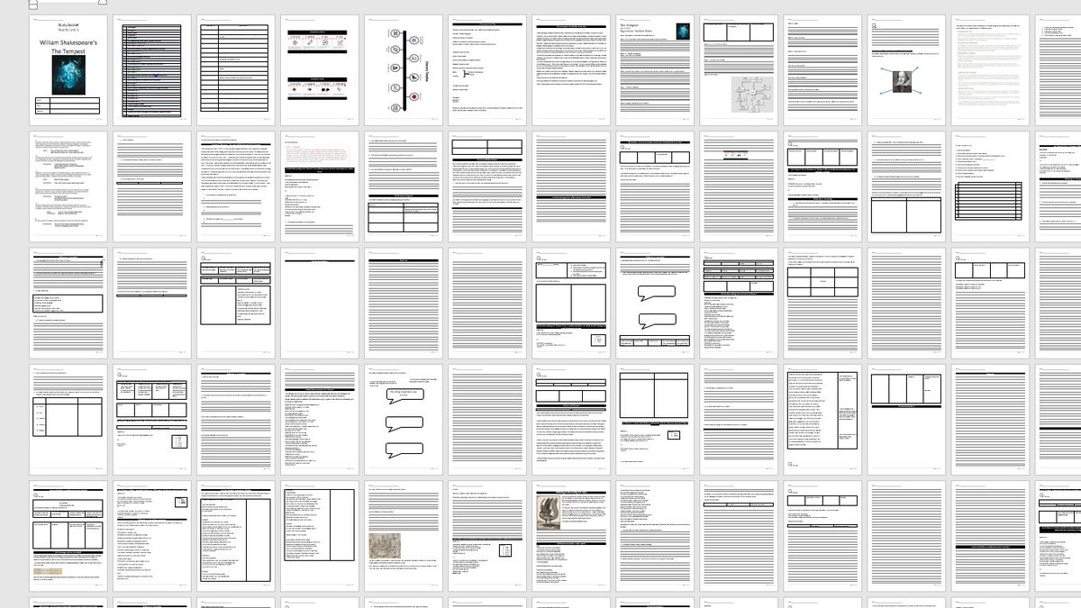 SaysMiss's tweet photo. I've had a bit of a tidy up of my blog as it was looking a little shabby. I've uploaded all my big lectures, expert teaching crib sheets and workbooks, including this for The Tempest. Fill your boots! https://t.co/PviFDiQCU5 @Team_English1 #teamenglish https://t.co/VRyBlNFfQg