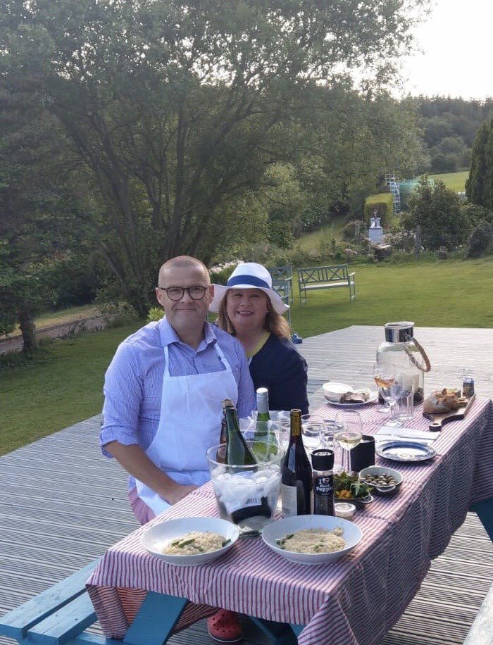 PaulaCoganCork's tweet photo. Enjoying our wedding anniversary thanks to @CorksLongTable @CorkMidsummer #CorksLongTable. Remembering our great nights with @RiverleeHotel crew and @amosullivanpr. https://t.co/DNpvdOrD7v