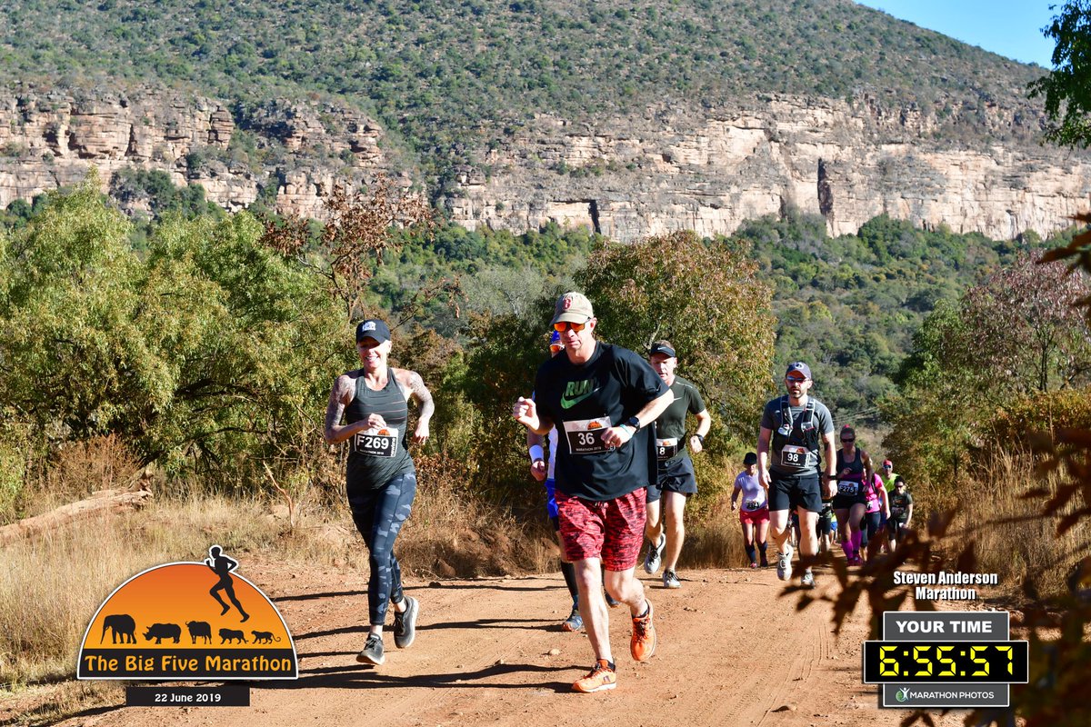 stevanderson's tweet photo. It was a year ago today when I finished the hardest marathon course in South Africa #bigfivemarathon. Making great friends and seeing amazing sights. https://t.co/nuksQ3gcj7