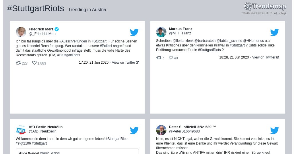 #stuttgartriots ist jetzt eine tendenz in Austria

trendsmap.com/r/AT_icbjqk