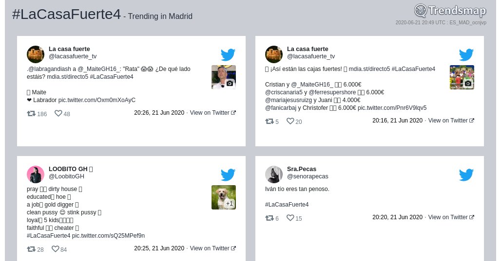 Trendsmap Madrid tweet media
