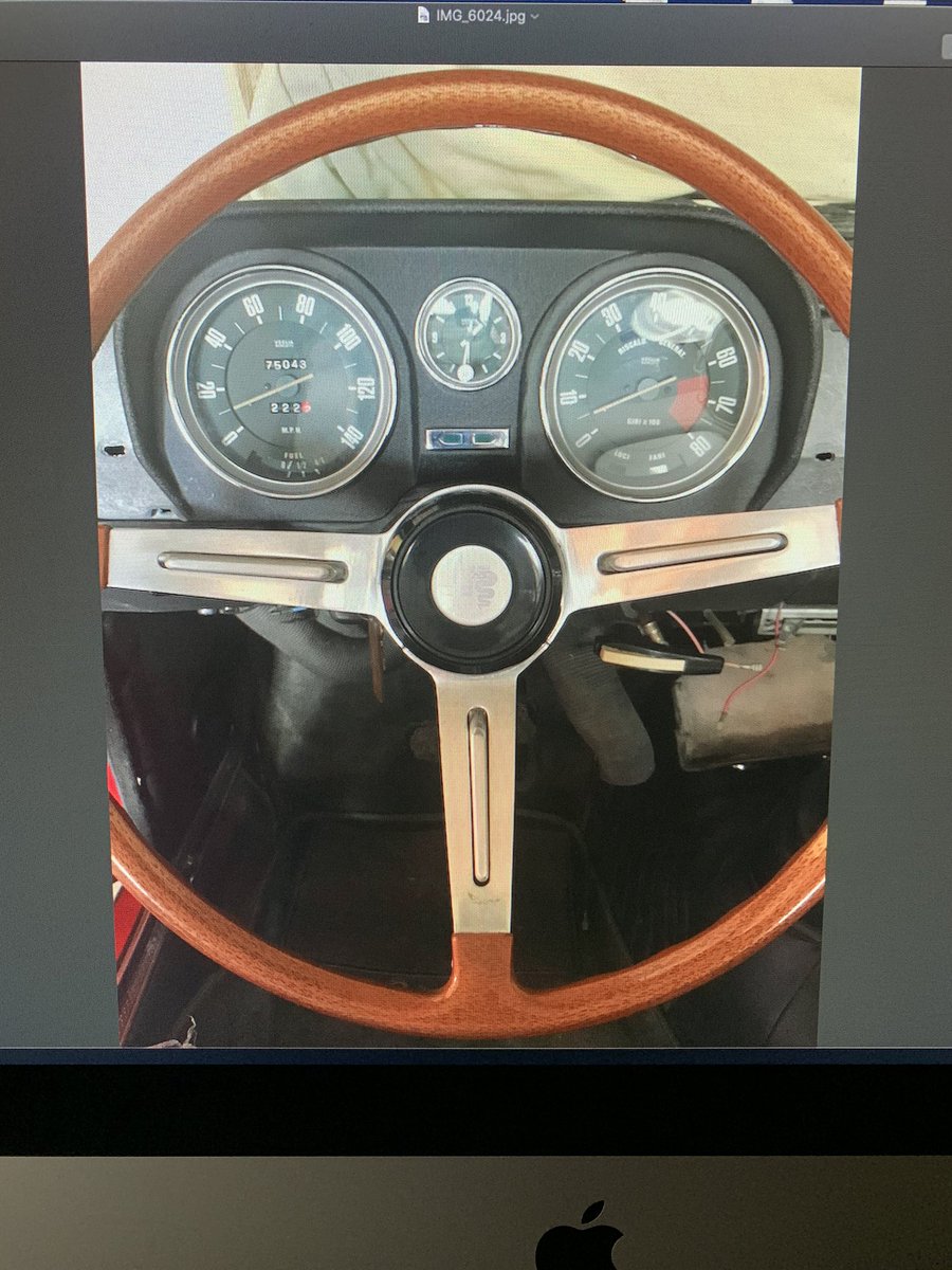 For sale: 1969 #AlfaRomeo Super Giulia with 75,000 miles. 3rd owner. New tires, rims, seats, door panels, leather dash, wood trim , paint, etc. $60k CDN. Wont last long. Canada. @restorecars @AlfaRomeoCares @AlfaRomeoF1Fan @alfaromeoca