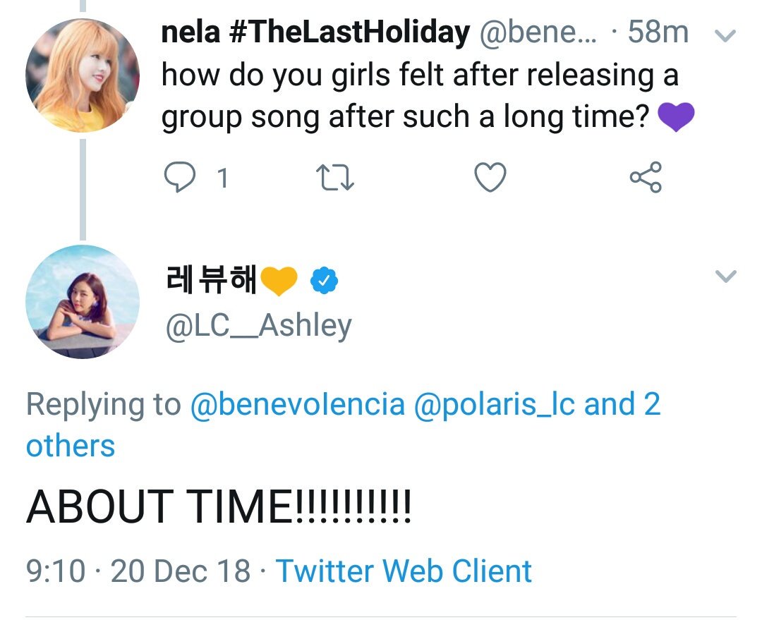 I am also just gonna leave this here. The girls were done waiting for years for another (half-assed) comeback. They've always felt bad for not being able to meet Lavelys more and all of that only because of an incompetent company.