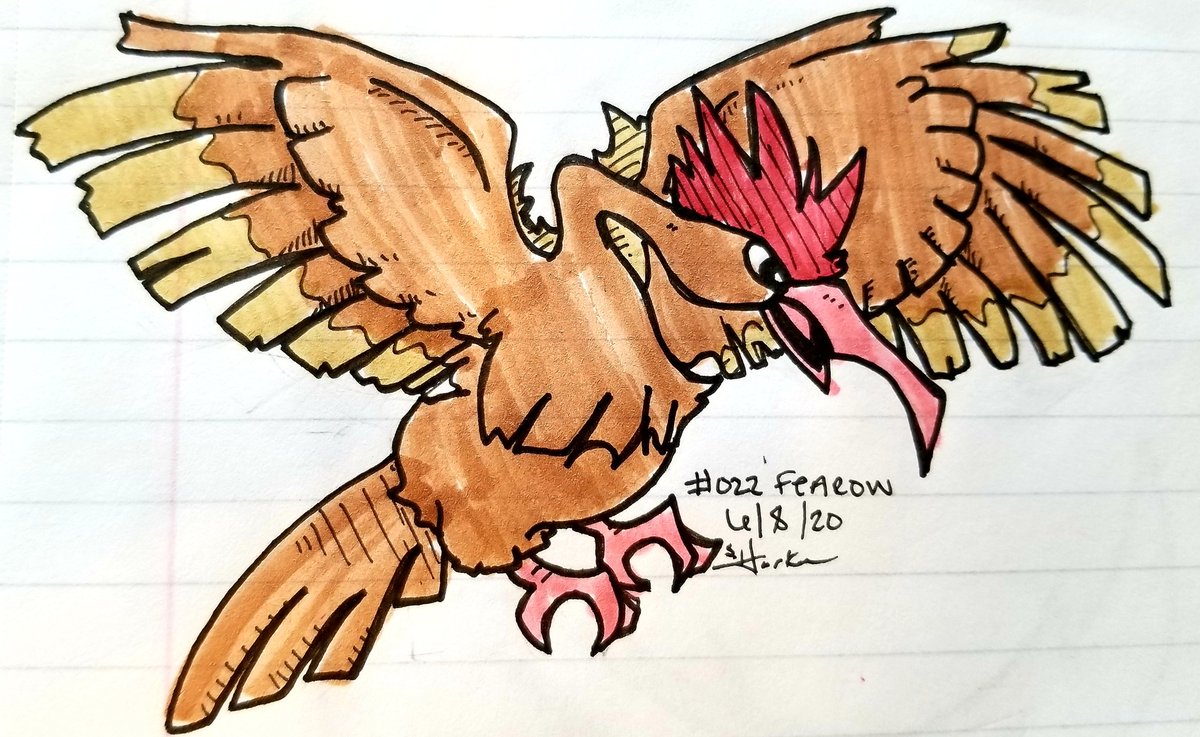 Reverrii_Pixy's tweet image. #DrawEveryPokemon
022 - #Fearow
#pokemonart
#pokemon
#drawing
