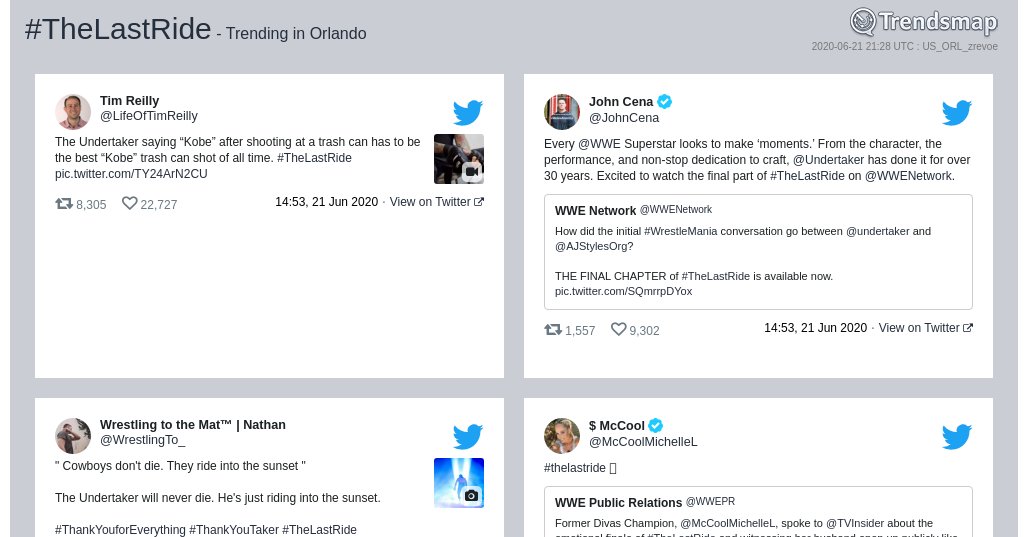TrendsOrlando's tweet photo. #thelastride is now trending in #Orlando

https://t.co/nYDCEJMJer https://t.co/u4yGf7jG6Z