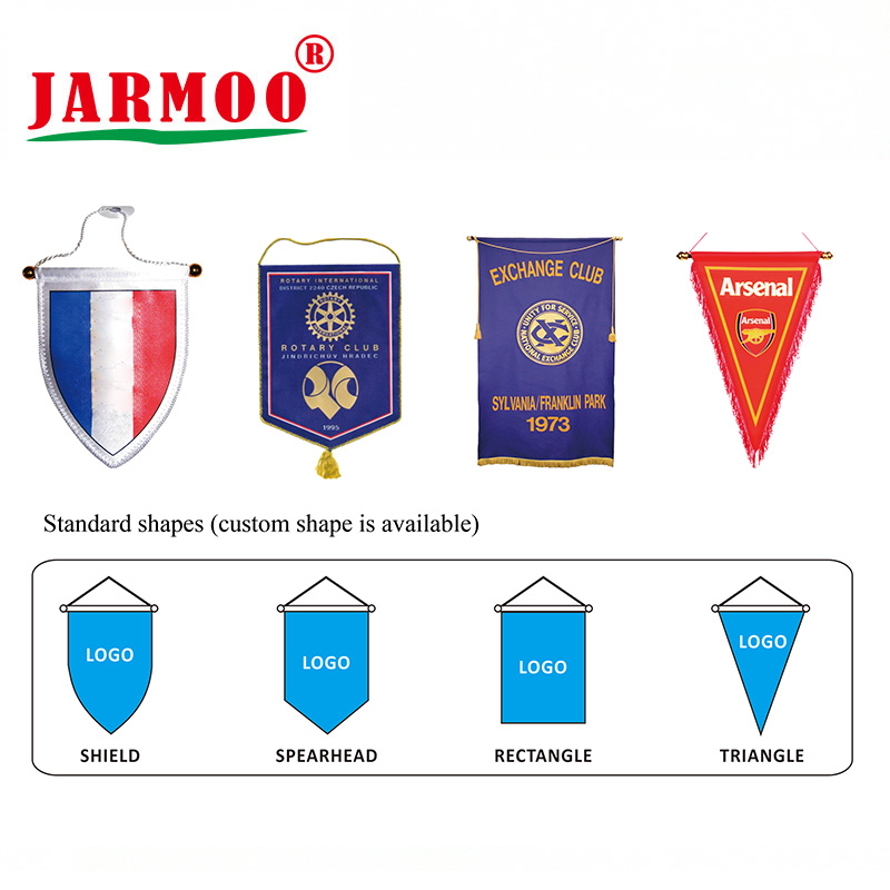 jarmoodisplay's tweet image. In Wuhan Jarmoo Flag Co., Ltd., every customer is an VIP. #pennantflags #feltflag #golfpoleflag