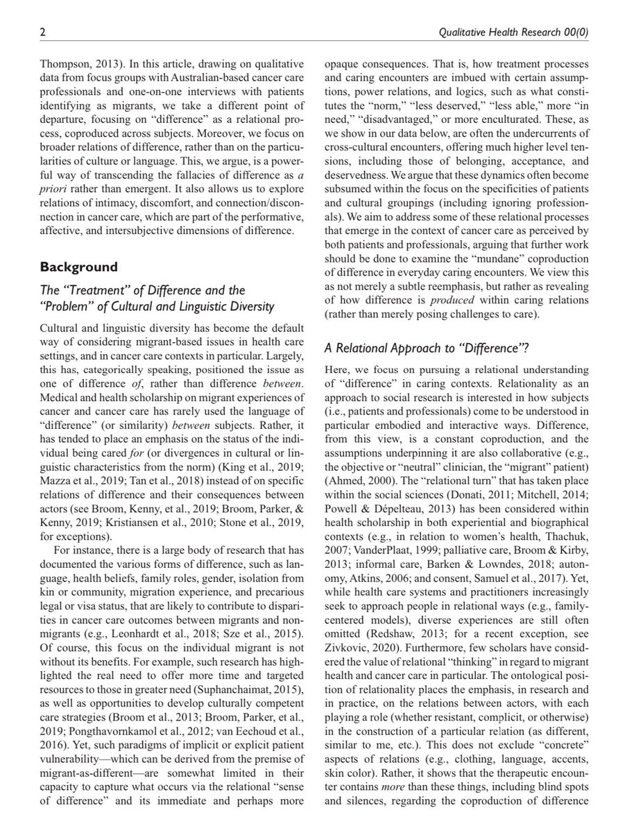Alex Broom (@broomalex) on Twitter photo Our paper just out in QHR: ‘The (Co)Production of Difference in the Care of Patients With Cancer From Migrant Backgrounds’ journals.sagepub.com/doi/10.1177/10… @lewis_soph @DrRhiannonBree <a href="/zarnielwin/">Zarnie Lwin OAM</a> <a href="/dkwyld/">David Wyld</a> <a href="/ProfAdamsARCCIM/">Professor Jon Adams</a> <a href="/DrEmmaKirby/">Emma Kirby 🏳️🌈</a> Our paper just out in QHR: ‘The (Co)Production of Difference in the Care of Patients With Cancer From Migrant Backgrounds’ journals.sagepub.com/doi/10.1177/10… @lewis_soph @DrRhiannonBree <a href="/zarnielwin/">Zarnie Lwin OAM</a> <a href="/dkwyld/">David Wyld</a> <a href="/ProfAdamsARCCIM/">Professor Jon Adams</a> <a href="/DrEmmaKirby/">Emma Kirby 🏳️🌈</a>