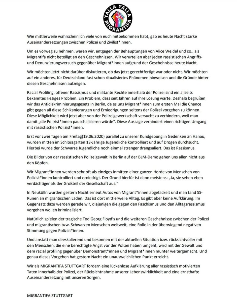 Migrantifa.Stuttgart tweet media