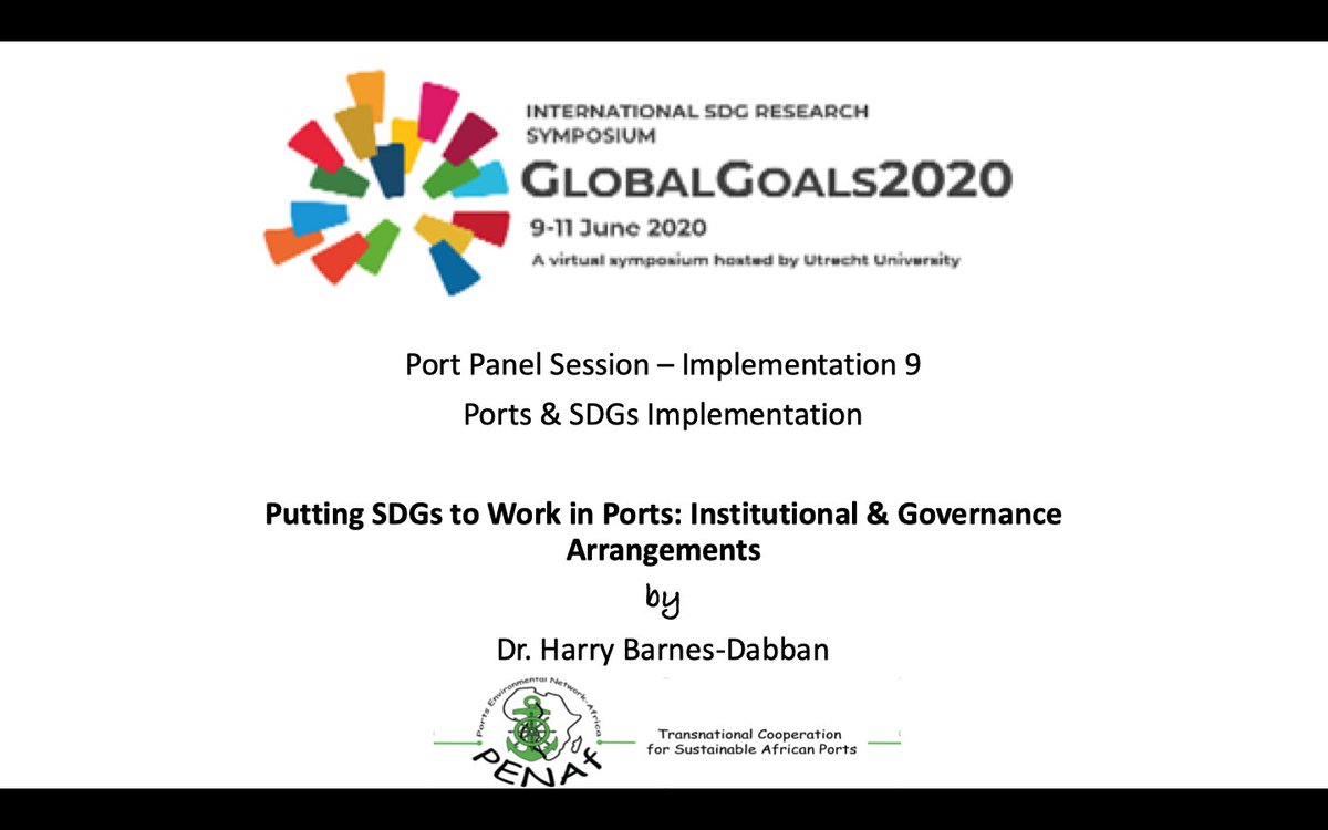 PENAfOrg's tweet photo. The port panel session at the #GlobalGoals2020 Seminar brought to attention complexities from uncertainties and contradictions on the interlinkages between the 17 #SDGs, for ports to map out trade-offs and mutually reinforcing linkages in integrating them for implementation. https://t.co/H0KLMuMrmB