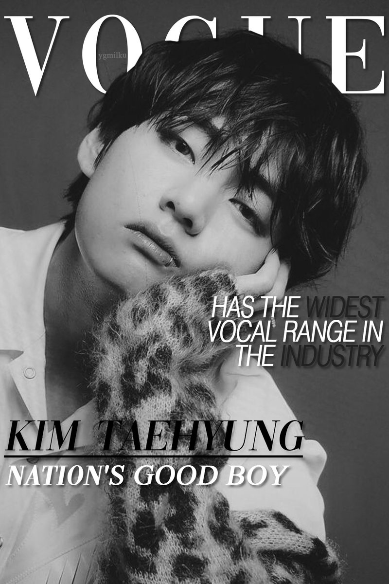 taehyung as a vogue cover model