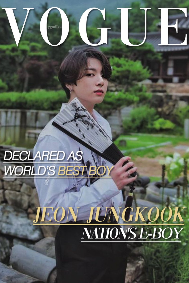jungkook as a vogue cover model
