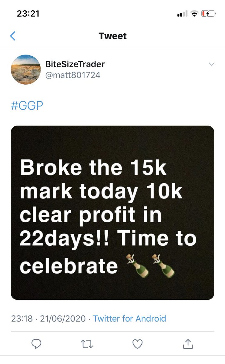 GallopBarista's tweet photo. @PennyStockPuntz @Opthomas420 @paddygall1 Another fanboy example, In now deleted tweet. Making gains while the market was closed 🤷🏼‍♂️🤦🏼‍♂️ https://t.co/ZPiptRxmY8