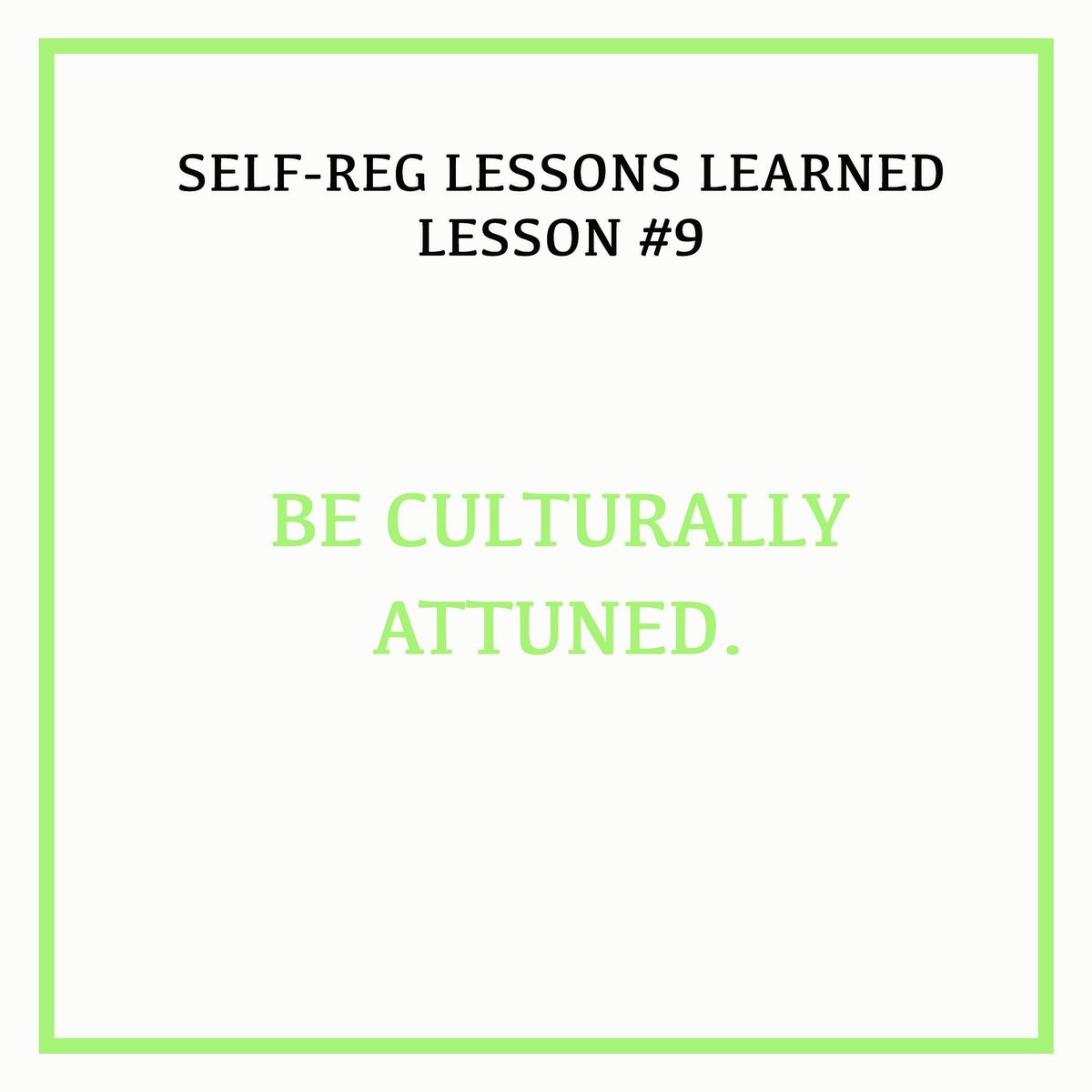 StuartShanker's tweet photo. Lesson 9: Successful self-regulation initiatives are culturally-relevant and driven by interest and curiosity rather than a manual. What is involved here is approaching self-regulation in different cultures with an open and inquiring mind. #SelfRegLessons https://t.co/L4YJwLY6Wr