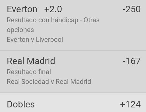 #VIPPREMIUM
#soccer 
#RealMadrid 
#EvertonLiverpool 
2U
GANAMOS lo volvimos a hacer 💰💰💰💰💰💰💰💰💰💰💰💰💰💰