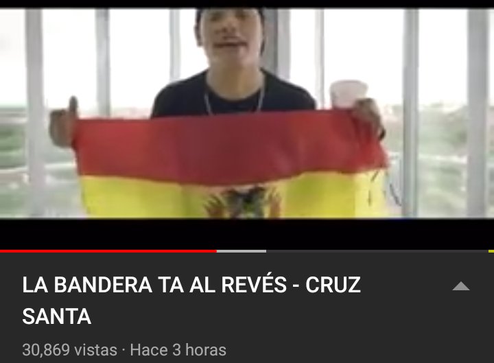 PaolaPericuello's tweet photo. #CruzSanta lanzó su nuevo vídeo #LaBanderaEstaAlReves dedicada para @Anuel_2bleA . Felicidades¡¡ Chicos si la queres defendela.❤💛💚https://t.co/raX1Moqtcc https://t.co/D5gcFTcNsa
