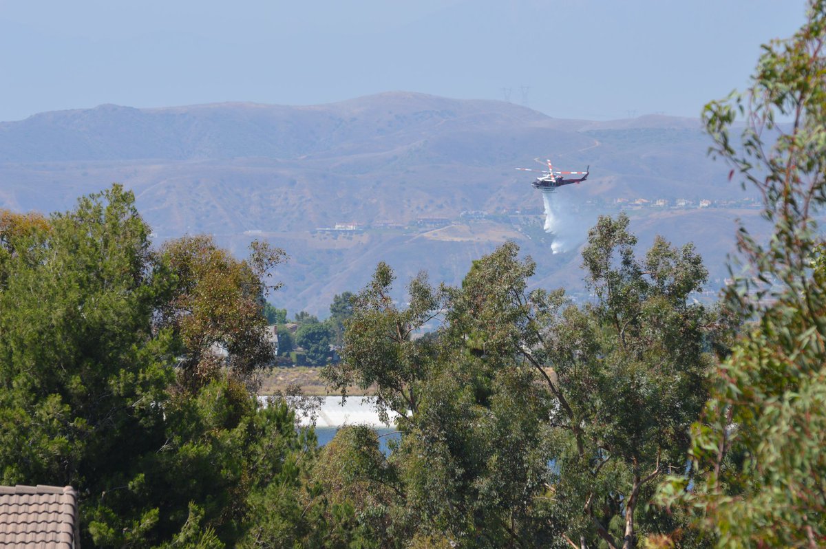 Melody2020's tweet photo. @OCFAAirOps caught some pics of your helicopter in action over Anaheim Hills today. Thanks to you and @AnaheimFire for keeping us safe! Happy Father’s Day 😃 https://t.co/Ew4f0QwEl0