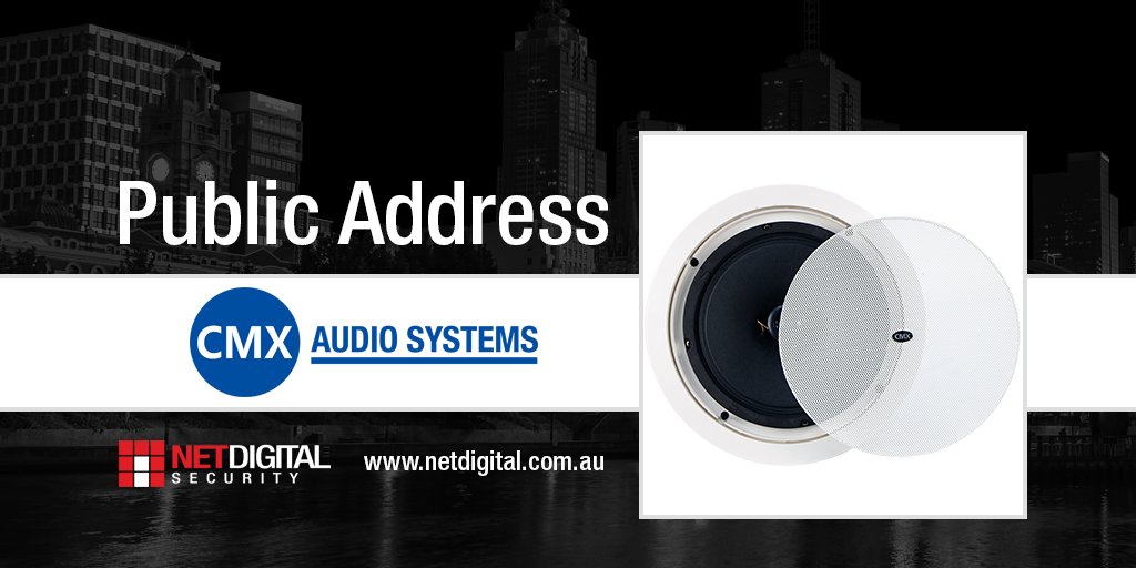 netdigitalsec's tweet image. NOW IN STOCK: New range of CMX Audio Systems public address products including: Mixer power amplifiers, Microphones, Ceiling speakers, Cabinet speakers and Outdoor horn speakers. To view the full range: bit.ly/cmx-audio-range #publicaddress #audiosystems #pasystem