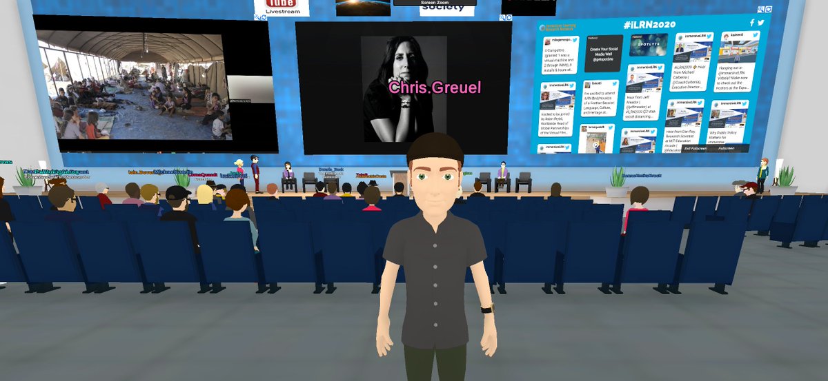 greuel's tweet image. Attending #IRLN2020 conference on immersive learning via @VirBELA1 this week, running into old friends and meeting some new folks working in #VR for education &amp;amp; training.
