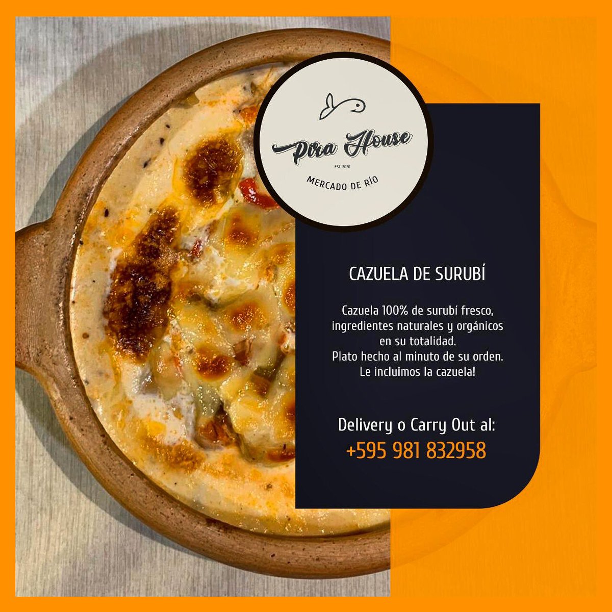 Feliz día a todos los papis!! tomamos pedidos para la cena de hoy..
1 cazuela x 65.000 + Delivery
2 cazuelas x 100.000 delivery incluido
Incluimos cazuelas artesanales en todos los casos
Favor consultar sobre área de cobertura