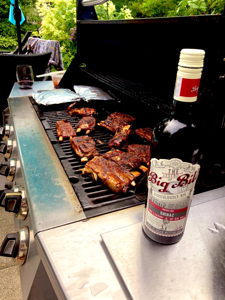 Top notch Father’s Day BBQ- just what I like!!!  Wine, ribs and stuff in tin foil #fathwrsday #bigbill #allgood <a href="/ecoxhead5/">Emily Coxhead</a>