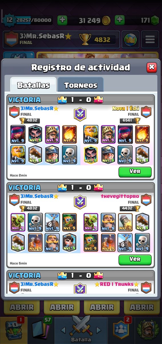 Aportando con barrida para la victoria de <a href="/IArcanos/">Arcanos I Ecu</a> 
Nos llevamos la final de la <a href="/CopaTrueno/">Çøpā  ⚡TRUENO⚡</a> 
Gg