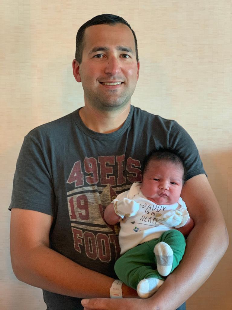 CHIhealth's tweet photo. Happy Father’s Day to some very special #dads in our #maternitycenter and #NICU at CHI Health St. Francis! The #babies couldn't be any cuter in their CHI Health Father's Day onesies! #fathersday2020 #dadsday #firsttimedads https://t.co/aki1ITnXmI