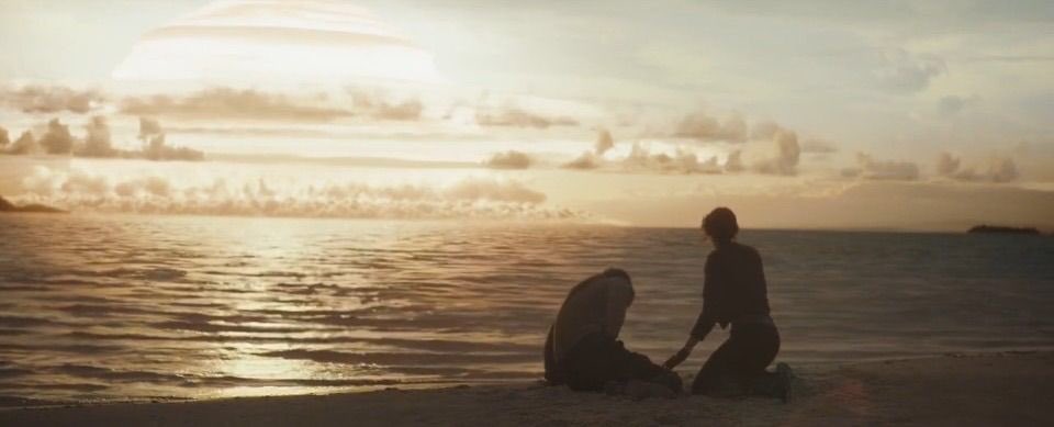 But then I watched Jyn Erso stare at the incoming explosion on the beaches of Scarif, knowing that she was going to die, that she brought hope to a galaxy she would never see again. And in that moment, Cassian looks to her and says:"Your father would have been proud of you."