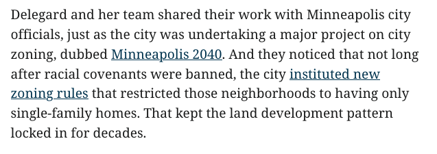 MSPyimby's tweet photo. Zoning is just redlining by another name https://t.co/JdJnzhGghA https://t.co/94lYWMaJ8N