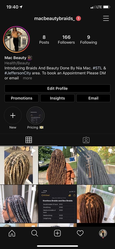 Since we here. And black lives matter. Please follow my hair page on Instagram. I style braids