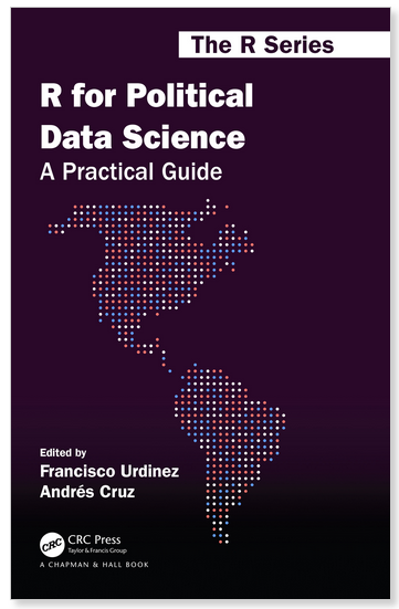 FranciscoUrdin's tweet photo. También estamos trabajando en una versión en inglés del libro, editada por @CRCPress @RobCalver5 como parte del #RSeries. En unas semanas les contamos más, aquí la tapa: #RStats https://t.co/sA7NYM11L9