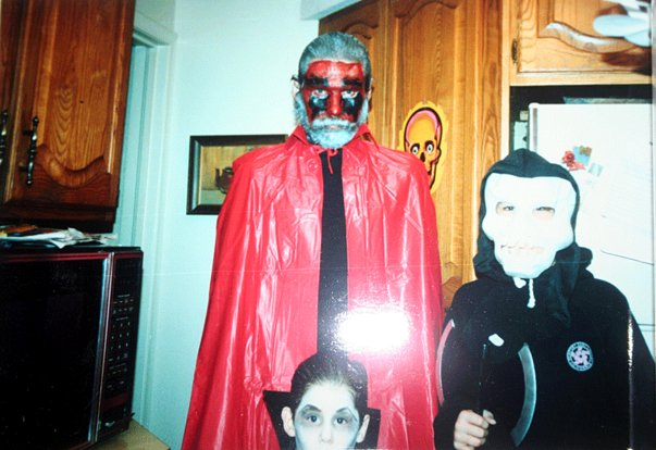 It will be ten years this November since I lost Dad. I miss his sense of humor, his raunchy jokes, calling random people he met 'dudes & dudettes'. But what I miss most is that there was nothing he wouldn't do for me - like dressing up as the Devil on Halloween.