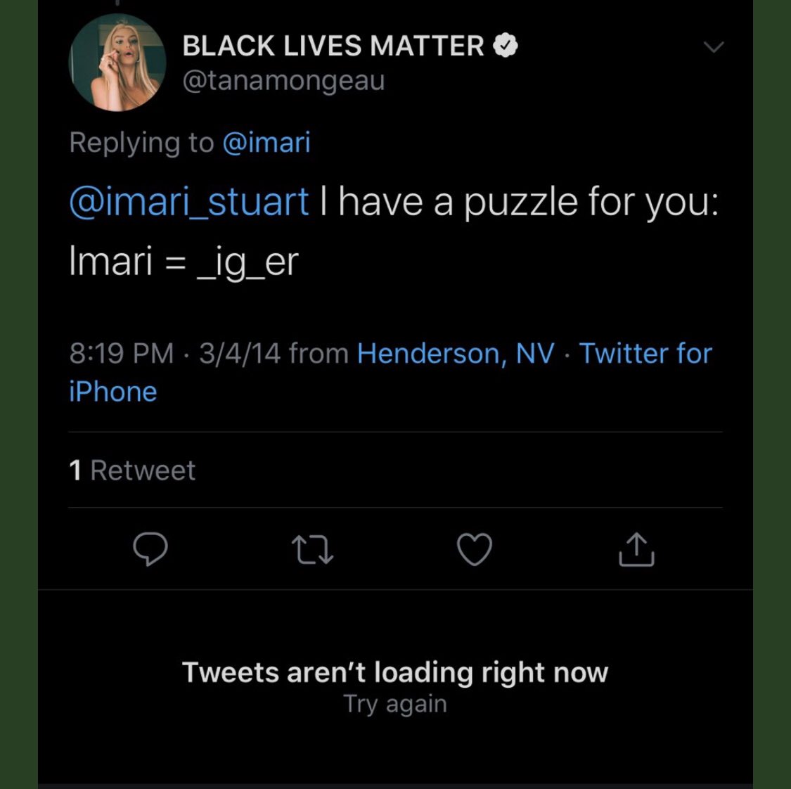 all racist tweets  @tanamongeau deleted: a thread. feel free to add if you have any.