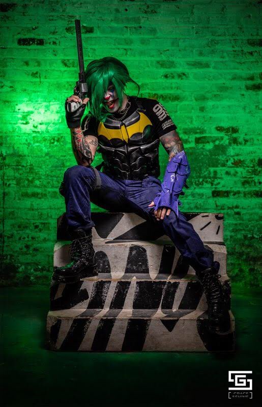 Punk Bat Joker http://Instagram.com/noxdmartinez  https://Twitter.com/noxdmartinez Photo by GraceandShine photographyCategory - Professional  #cosplay  #justicecon  #jc2020  #thejoker  #ReleaseTheSnyderCut