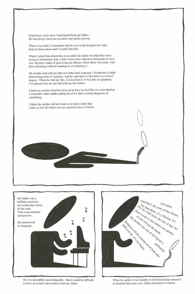 davidmackkabuki's tweet photo. On #FatherDay remembering my #father. 
Wilson Grant Mack 1946-2011
This is a 4 pg story I made about him. It speaks about growing up on the #Spectrum w a father on the Spectrum. &amp; also how making comics helped me improve. https://t.co/tGrtVSo0XI