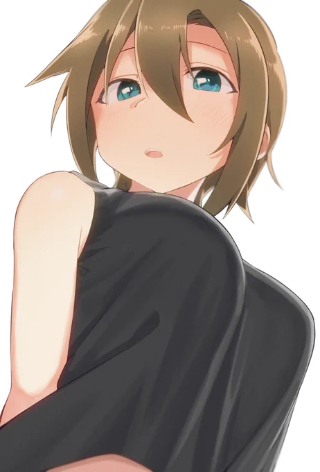 「胸を張る...こうですか?」 