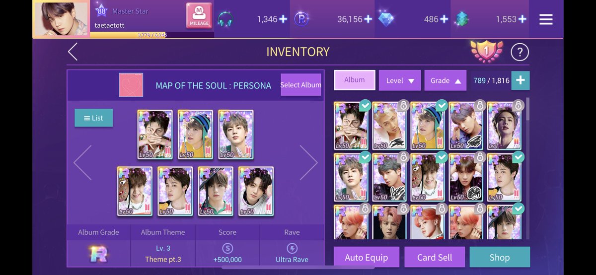 taetaetott's tweet photo. goodbye #superstarbts it was a fun and frustrating journey #ssbts
card collection pt.1 https://t.co/jown9gV668
