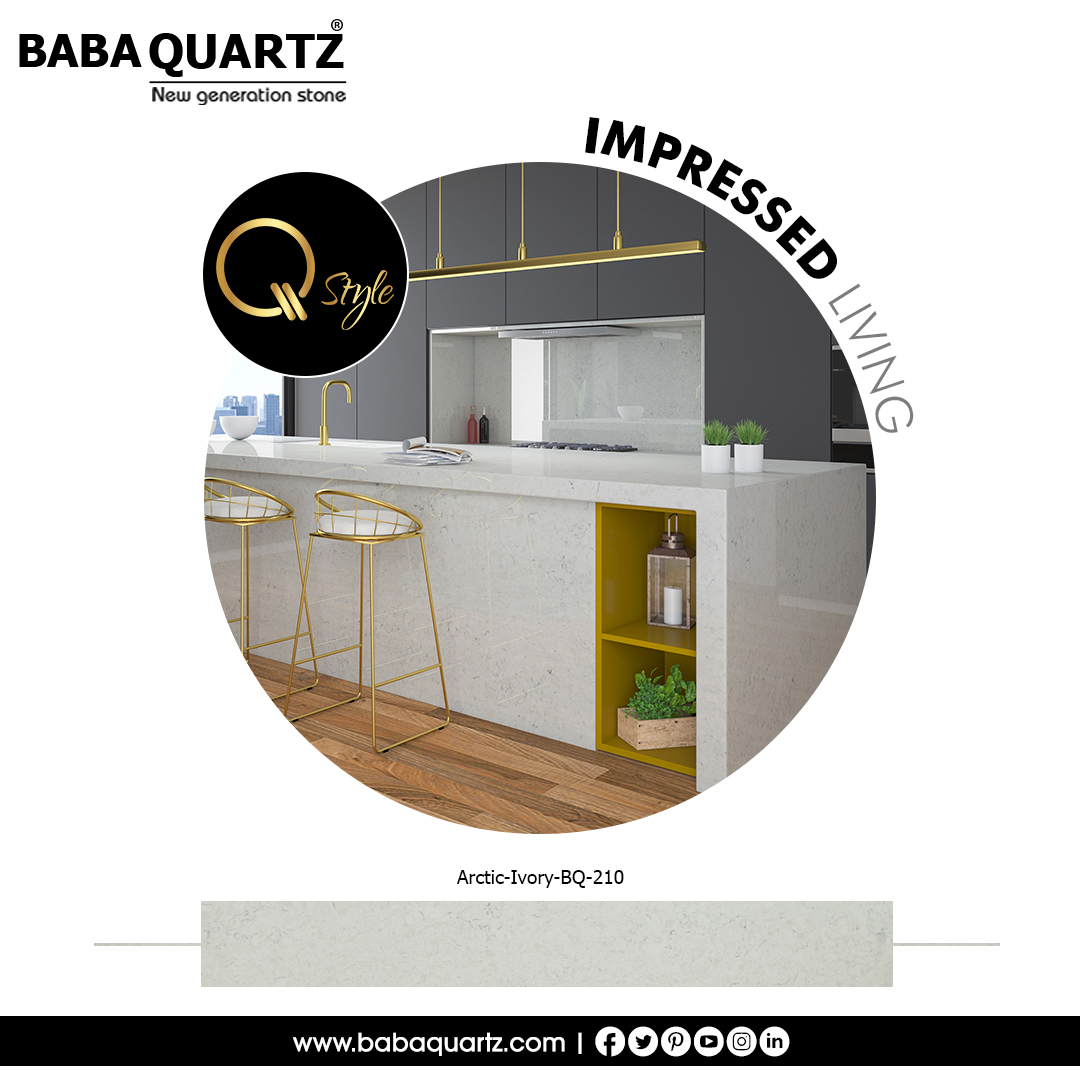 babagroup_offi's tweet photo. IMPRESSED LIVING
Arctic-Ivory #BQ-210
#Babaquartz
#newgenerationstone
#Qstyle
#2020design
#Quartz
#architectsofinsta
#architect
#interiordesigners
#interiordesignersofinsta
#modernkitchen
#modularkitchen
#countertops
#kitchencountertopsofquartz
#Made_in_India
#Atmanirbhar_bharat https://t.co/MfVHCrV9U4