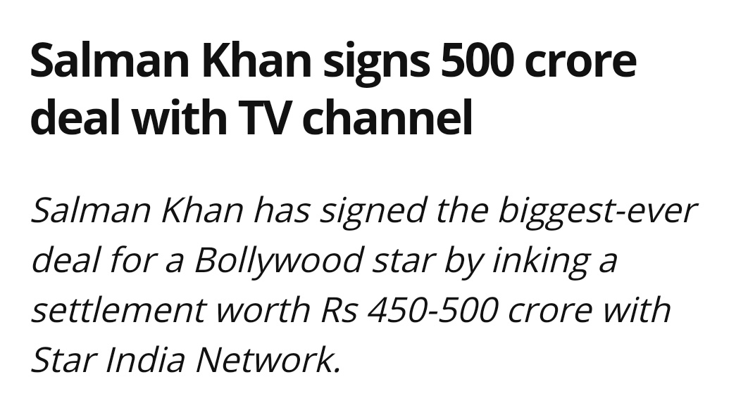 NehaS456's tweet photo. @khiladi_fanatic I'd like to draw your kind attention towards this too... If you're boycotting everything regarding #SalmanKhan then this should also be included in the list. #BoycottStarIndiaNetwork #BoycottBollywoodNepotism #BoycottSalmanKhan #BoycottSalmanKhanMovies https://t.co/4E2DoMAnNS