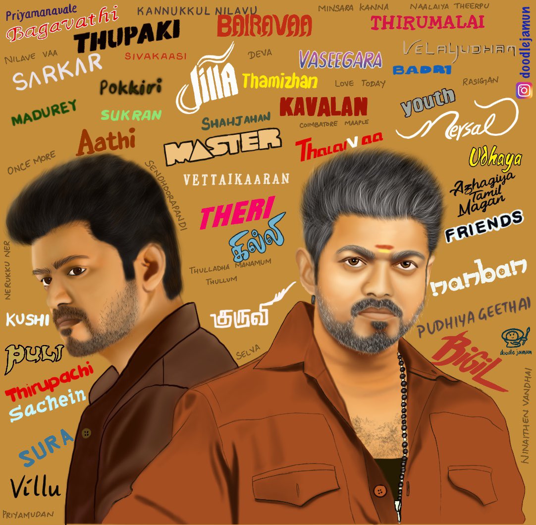 doodlejamun's tweet photo. Happy Birthday Nanba @actorvijay 

Vijay annan avargaluku pirantha nal vazthukal 🥳

#HappyBirthdayThalapathyVijay #Thalapathy #THALAPATHYBday #Vijay https://t.co/d4nL7gNYcE