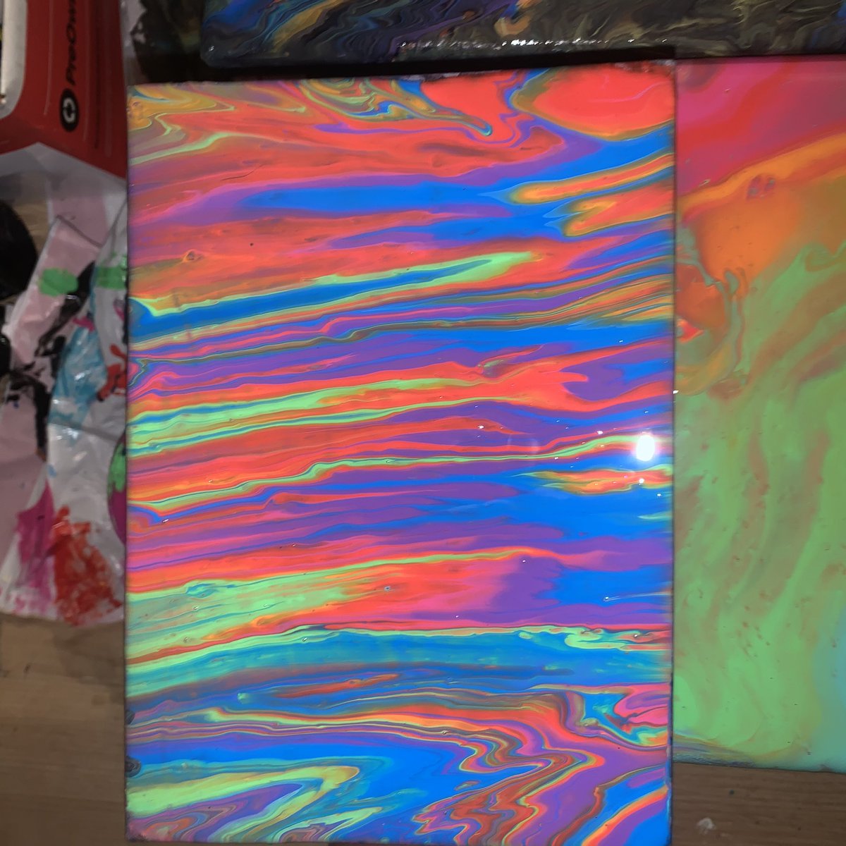 _saracatherine's tweet photo. just did some pours 🥰 what artists do these remind u of? https://t.co/jGjiAuDHDC